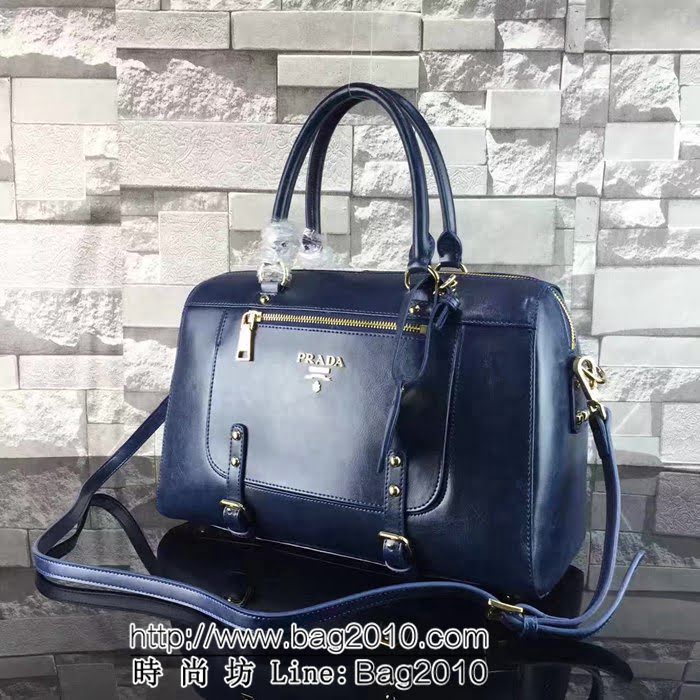 普拉達PRADA原單 PRADA0828原版油臘皮 手提肩背包 PHY1116